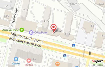 Стоматология Дантист на Московском проспекте на карте