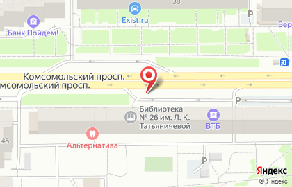 Надежда на Комсомольском проспекте на карте