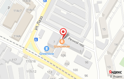 Чайхана Шахринав в Речном переулке на карте