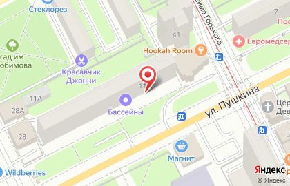 Салон мягкой мебели в Ленинском районе на карте