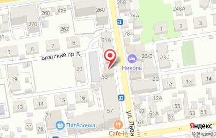 Типография Печатник на улице Л.Толстого на карте