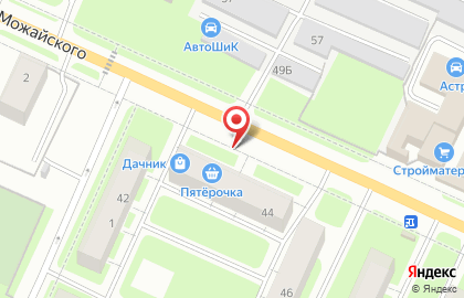 Магазин женской одежды Shopping на улице Можайского на карте