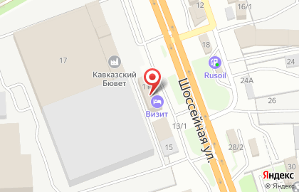 Магазин Краснодарагропромснаб-1 на Шоссейной улице на карте
