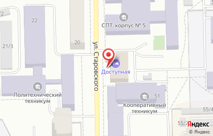 Центр боевых искусств на улице Старовского на карте