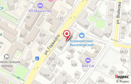 Сенатор на улице Горького на карте