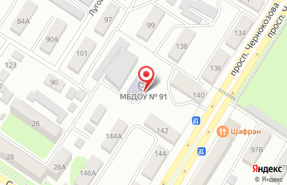 Детский сад №91 в Ростове-на-Дону на карте