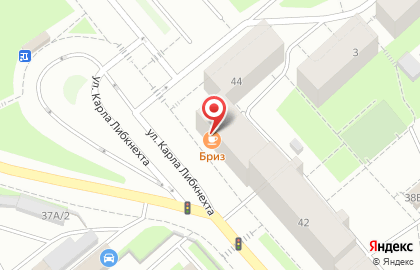 Кафе Бриз на улице Карла Либкнехта на карте