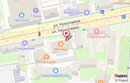 Служба доставки пиццы и блюд японской кухни СмолПицца на улице Николаева на карте
