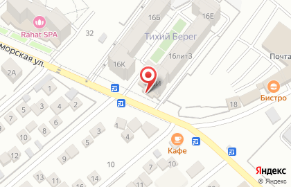 Супермаркет ОПТмаркет №1 на Приморской улице на карте