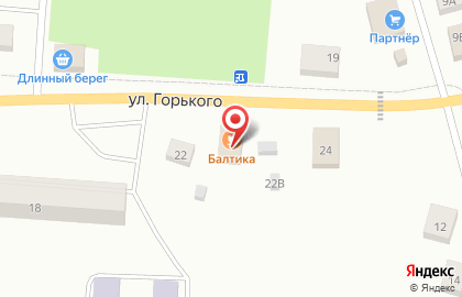 Ресторан Балтика на улице Горького на карте