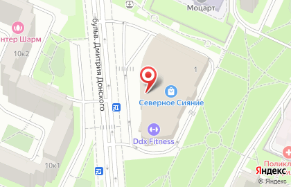 Пиццерия Папа Джонс на бульваре Дмитрия Донского на карте
