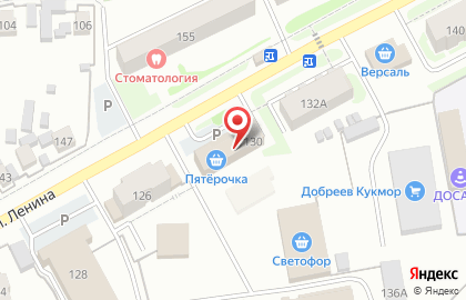 Супермаркет Пятёрочка на улице Ленина на карте