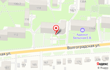 Цунами на Волгоградской улице на карте
