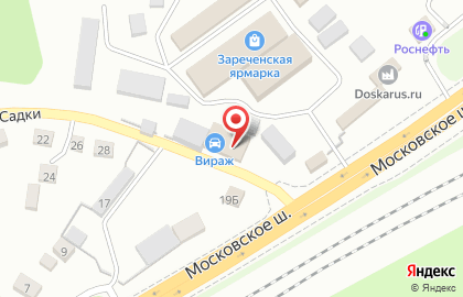 ВИРАЖ на Московском шоссе на карте