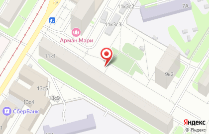 Айсберри на Академической на карте