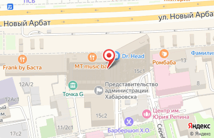 Департамент торговли и услуг г. Москвы на улице Новый Арбат на карте