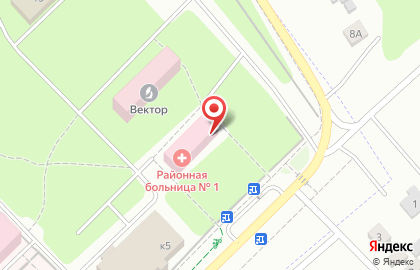 Детское отделение Новосибирской районной больницы №1 в Новосибирске на карте