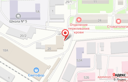 Продуктовый магазин в Новосибирске на карте