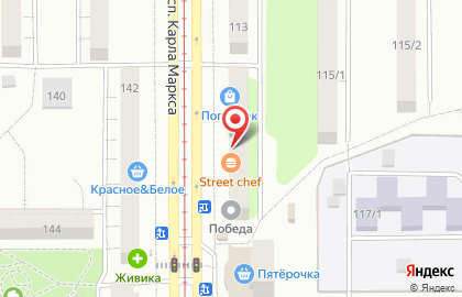 Ресторан быстрого питания Street Chef на карте