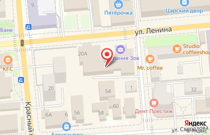 Торговый центр Центральный, торговый центр на улице Ленина на карте