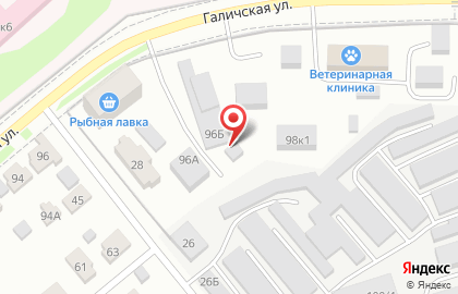 Продуктовый магазин в Костроме на карте