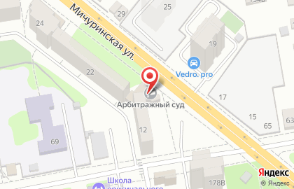 Арбитражный суд Тамбовской области на Пензенской улице на карте