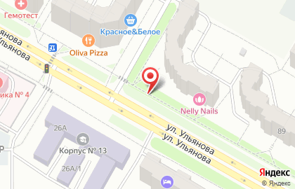 Киоск по продаже деревенского молока на улице Ульянова на карте