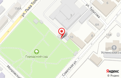 Парк культуры и отдыха Городской сад на Советской улице на карте