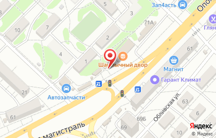 Магазин мясных изделий в Краснооктябрьском районе на карте