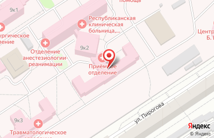 Республиканская клиническая больница в Чебоксарах на карте