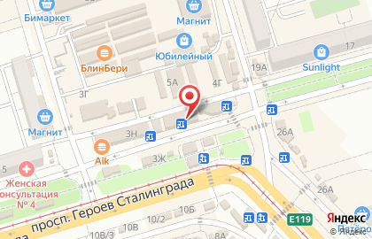 Сеть салонов продаж МТС на проспекте Героев Сталинграда, 3а на карте