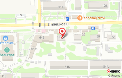 Бар в Тамбове на карте