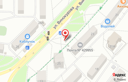 Салон цветов Амелия на улице Винокурова на карте