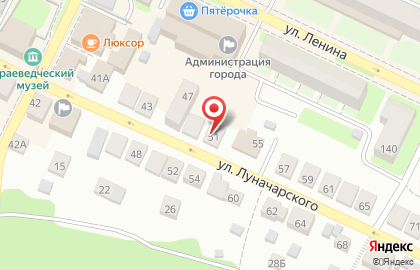 Частное охранное предприятие Центурион-НН на улице Луначарского на карте