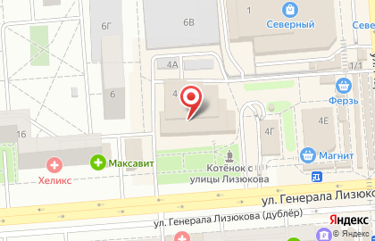 ЗАО Банкомат, МКБ Москомприватбанк на улице Генерала Лизюкова на карте