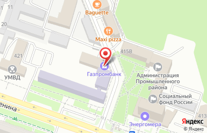 Газпромбанк на улице Ленина, 419 к 2 на карте