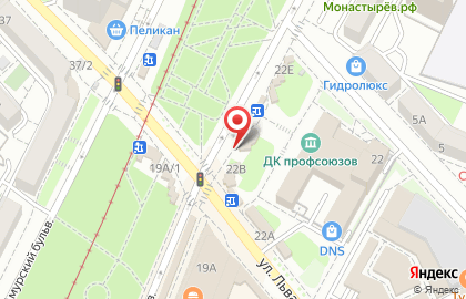Салон связи Связной на улице Льва Толстого, 22г на карте