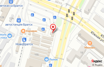 Продуктовый павильон в Центральном районе на карте