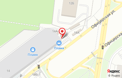 Столовая Пламя на карте
