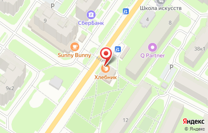 Продуктовый магазин в Санкт-Петербурге на карте