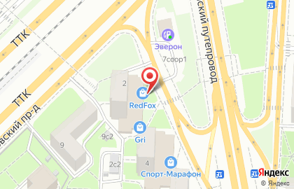 Магазин спортивной одежды и снаряжения Red Fox в Даниловском районе на карте