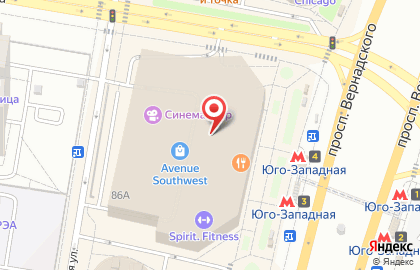 Бутик одежды Teorema Officewear на проспекте Вернадского на карте