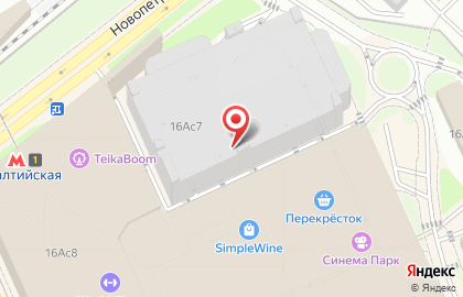 Фирменный бутик BORK в ТЦ Метрополис на карте