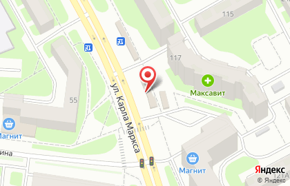 Магазин Приосколье на улице Карла Маркса на карте