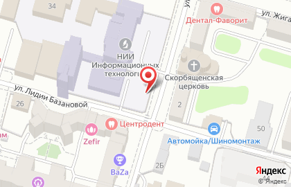 Салон эротического массажа Карамель на улице Лидии Базановой на карте