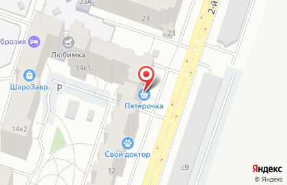 Супермаркет Пятёрочка в Москве на карте