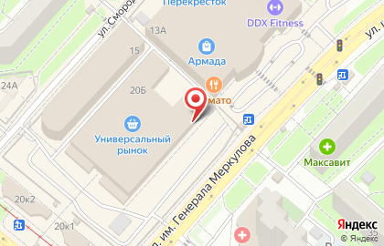 Магазин Правильная корзинка в Октябрьском районе на карте