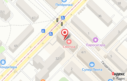 ЯГУАР на Геодезической улице на карте
