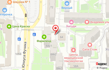 Продуктовый магазин в Казани на карте