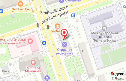 Салон красоты Стильная экономика на 1-й Владимирской улице на карте